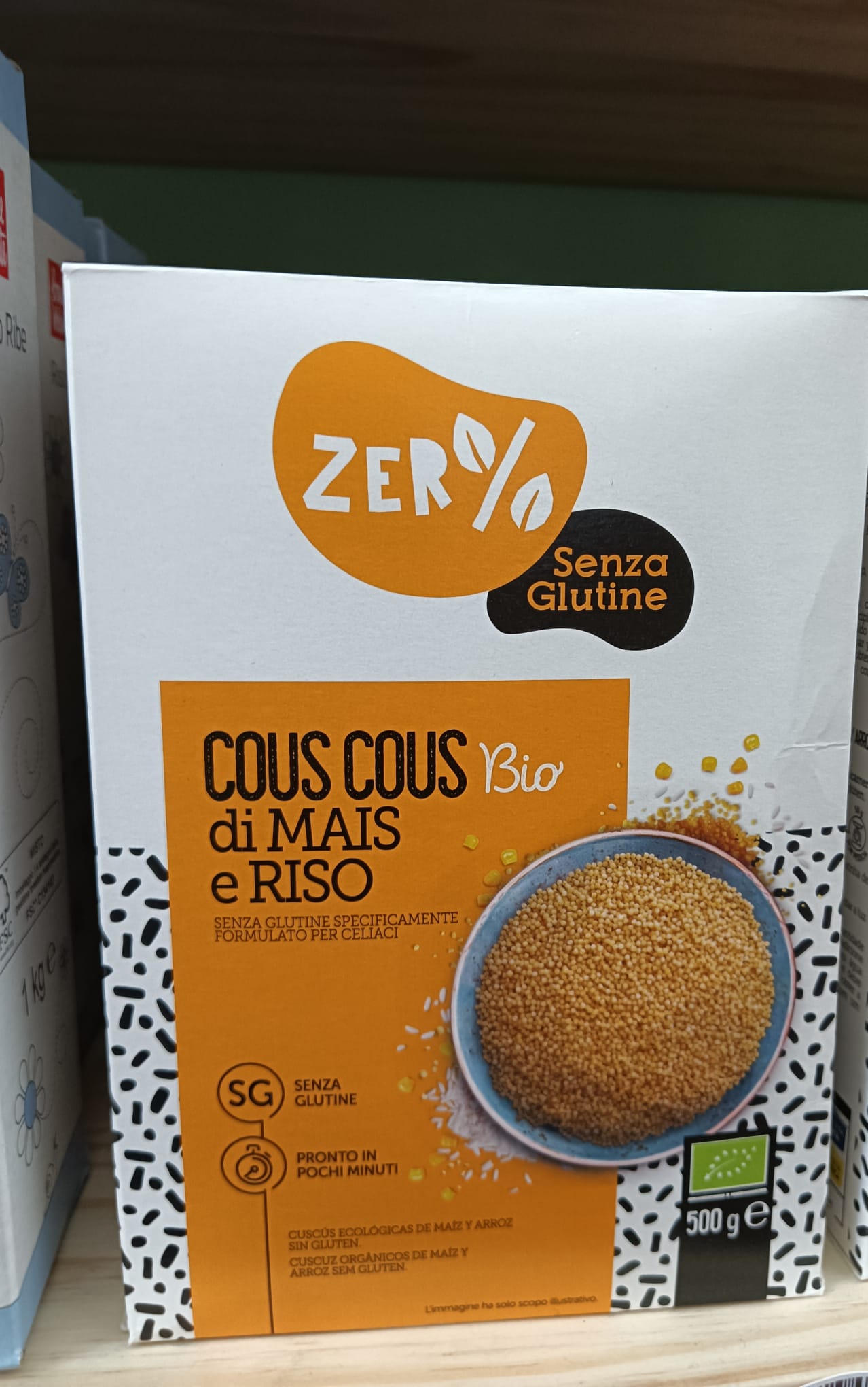 Cous cous bio di mais e riso