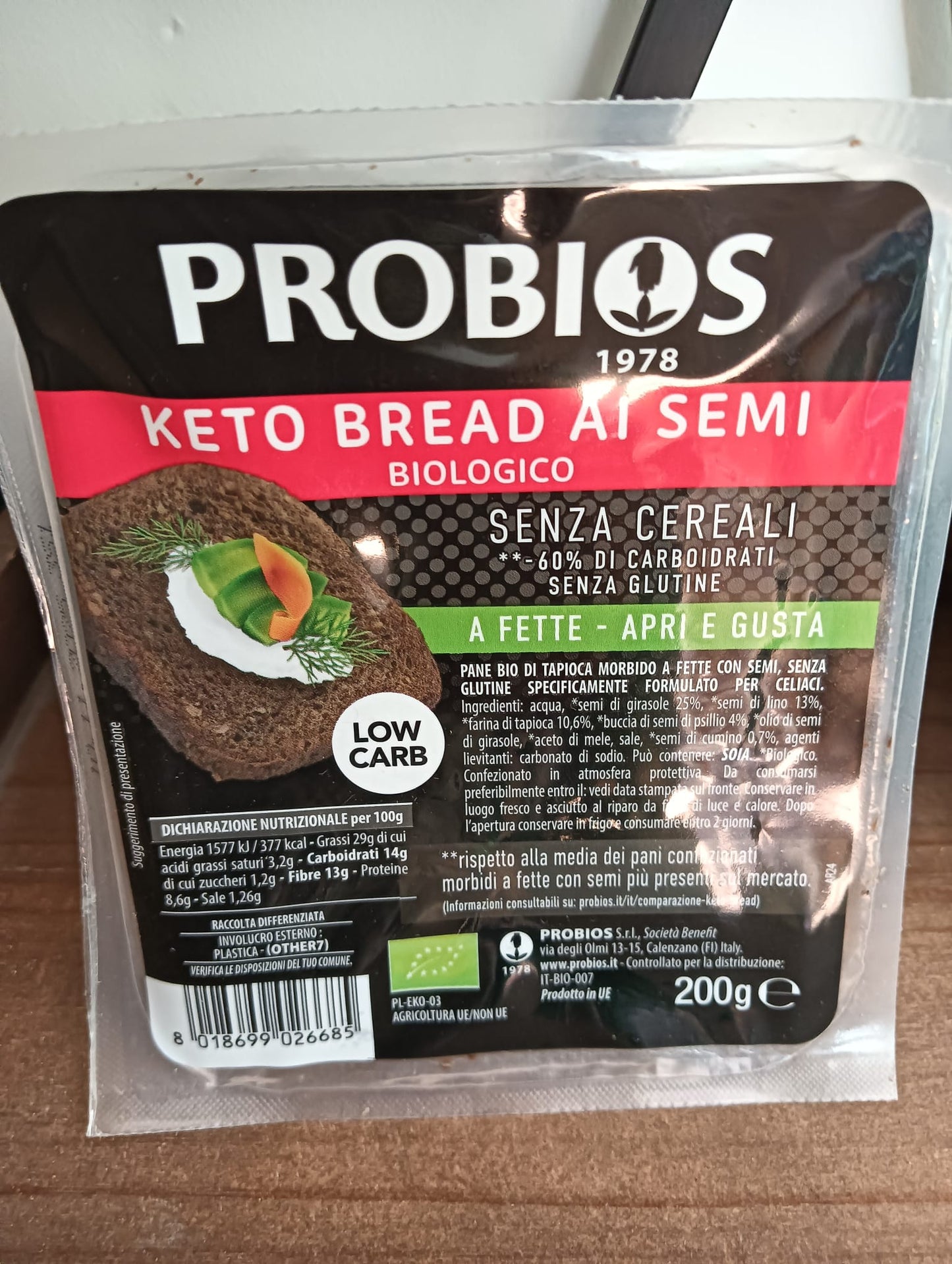 PROBIOS Keto Bread ai semi BIO