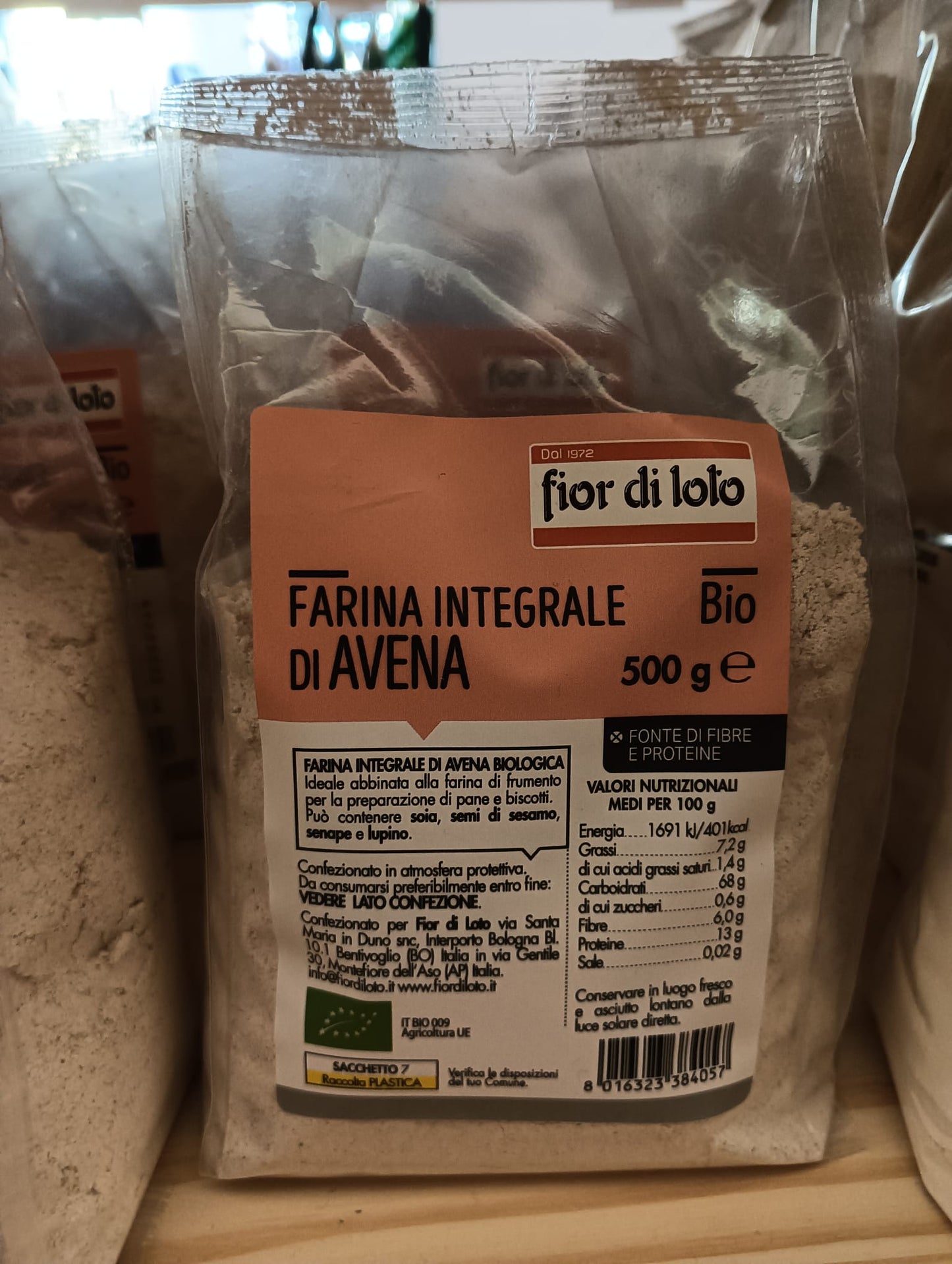 FIOR DI LOTO Farina integrale di avena