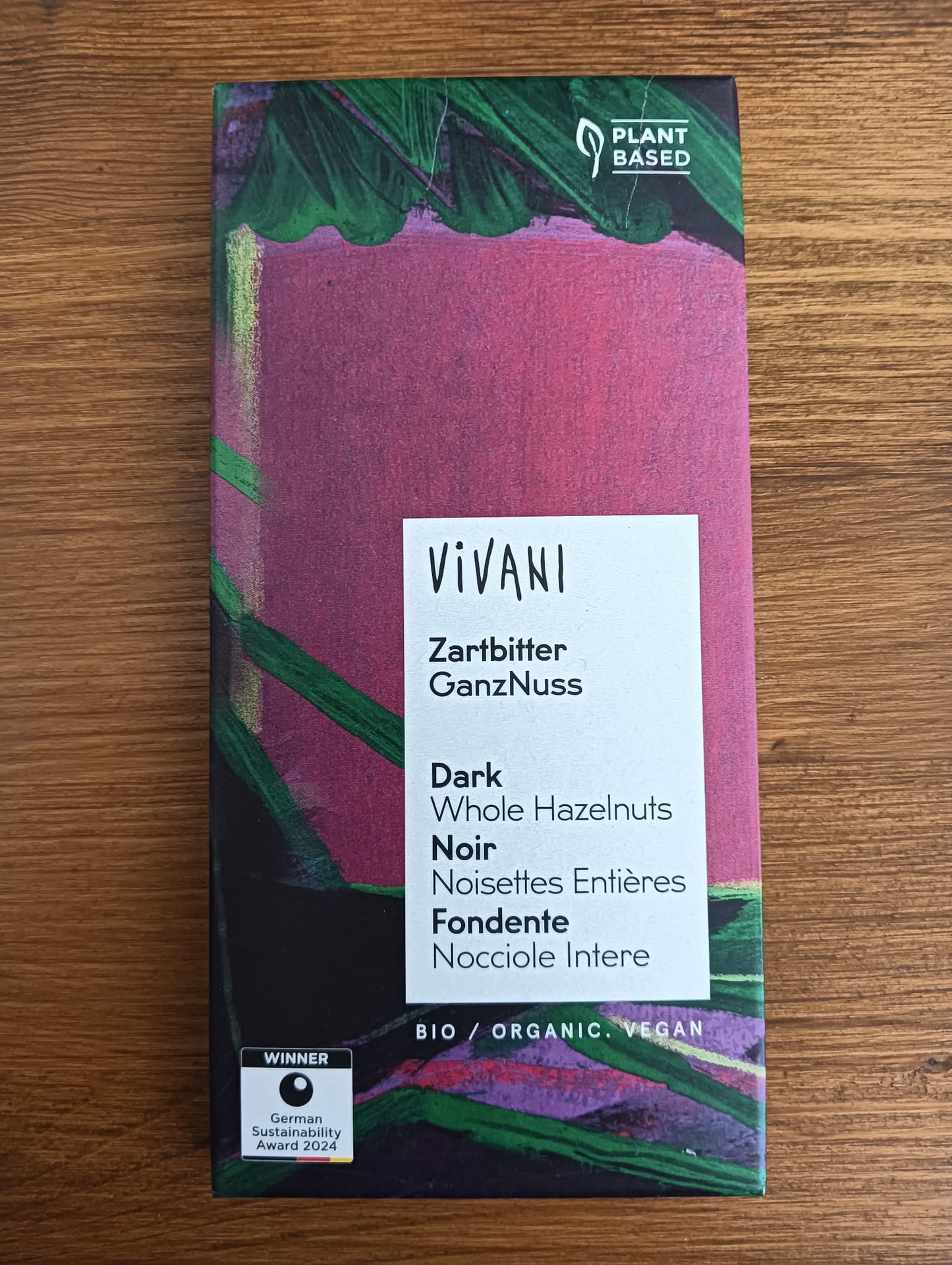 VIVANI Cioccolato Fondente con Nocciole Intere