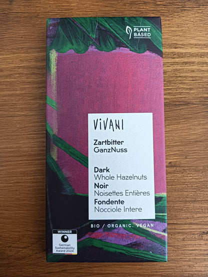 VIVANI Cioccolato Fondente con Nocciole Intere