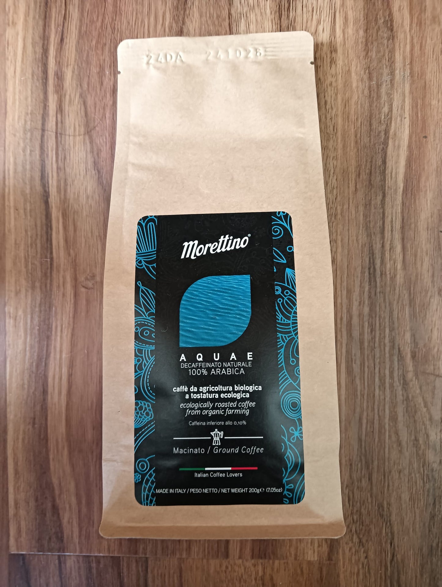MORETTINO Aquae Decaffeinato 100% Arabica