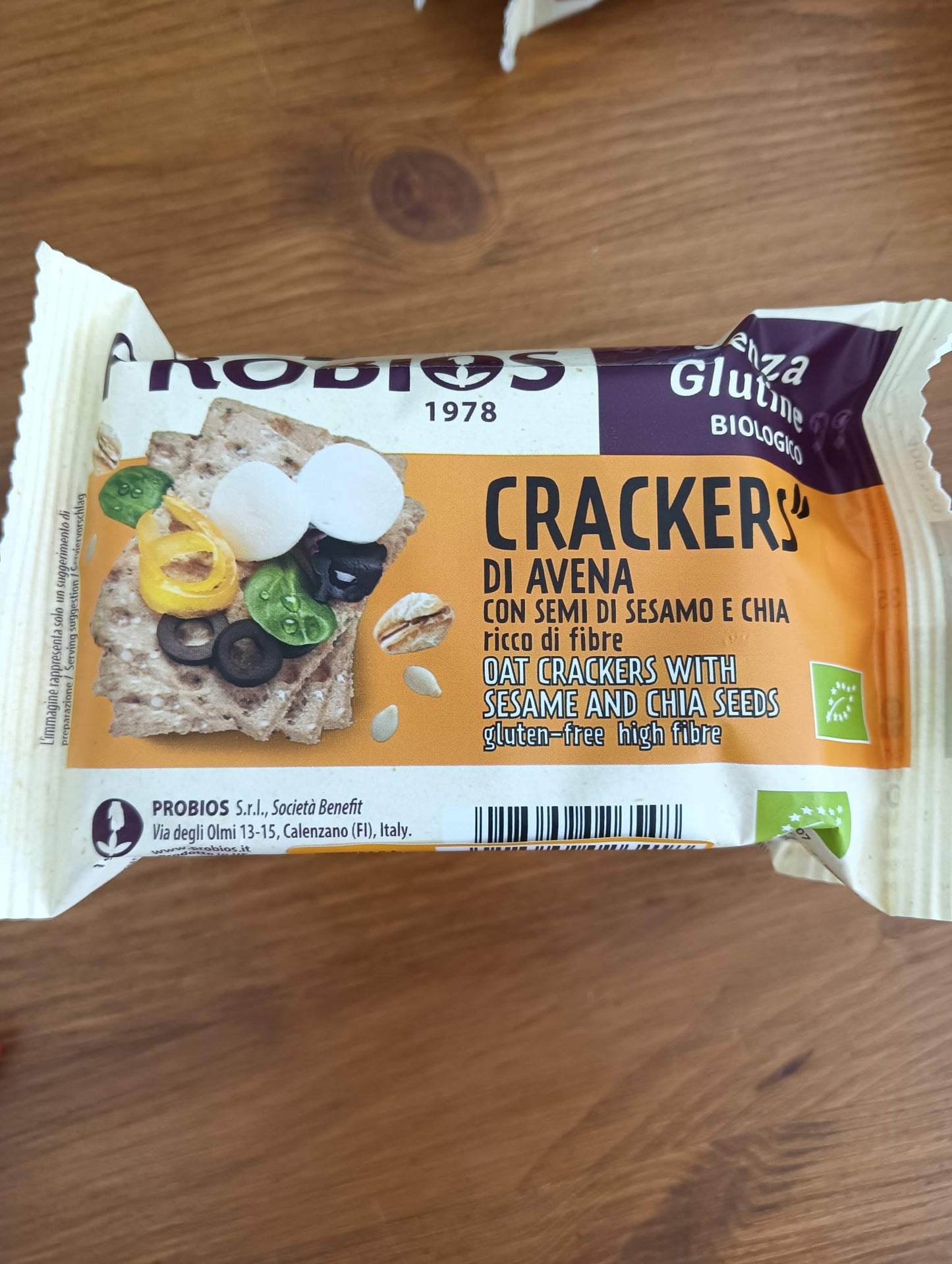 PROBIOS Crackers di Avena con semi di sesamo e chia