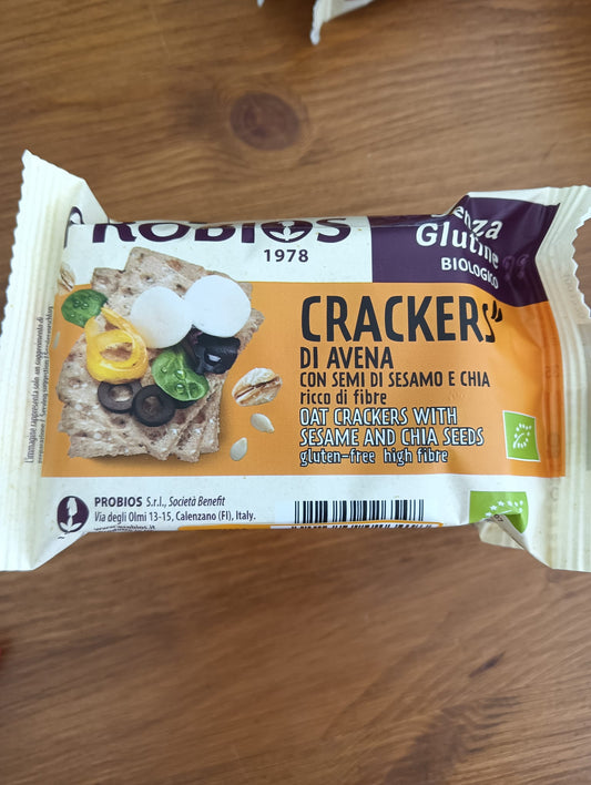 PROBIOS Crackers di Avena con semi di sesamo e chia