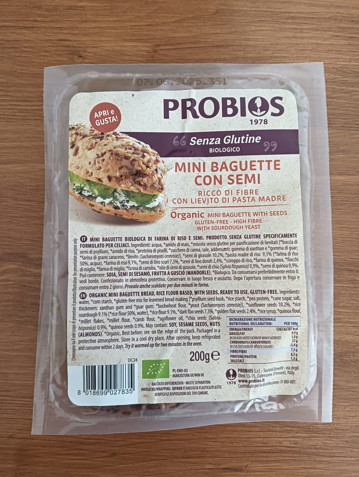 PROBIOS mini Baguette con semi