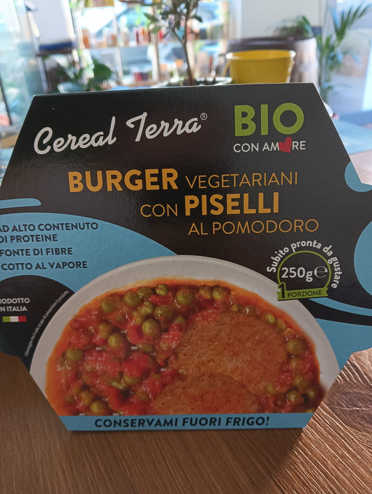CEREAL TERRA BURGER VEGETARIANI CON PISELLI