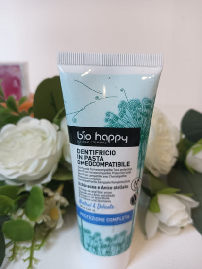 BIO HAPPY Dentifricio in Pasta Omeocompatibile