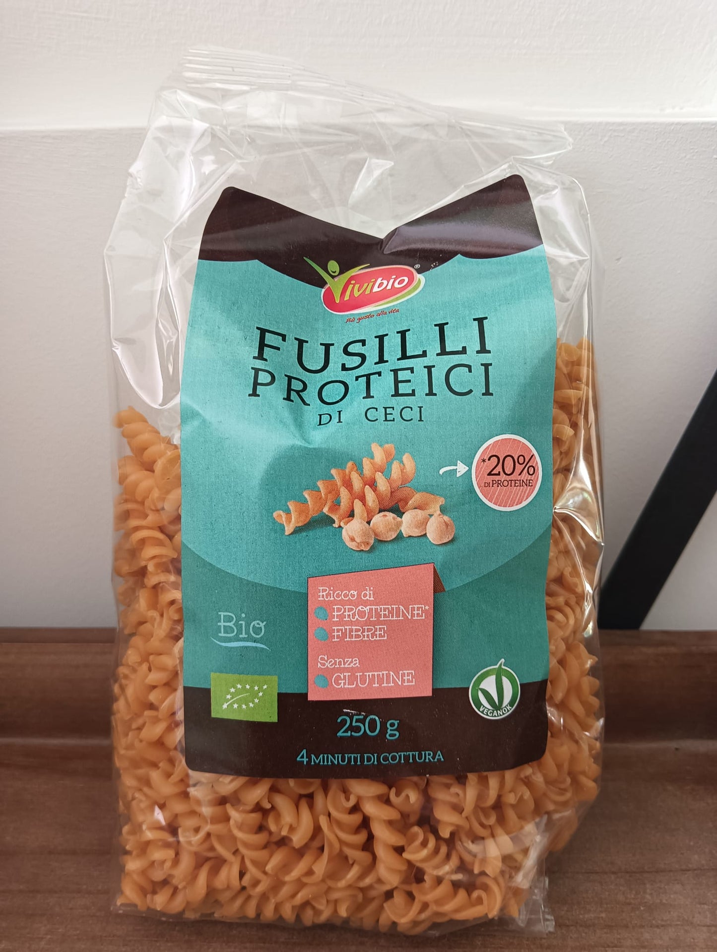 VIVIBIO Fusilli Proteici di Lenticchie Rosse BIO