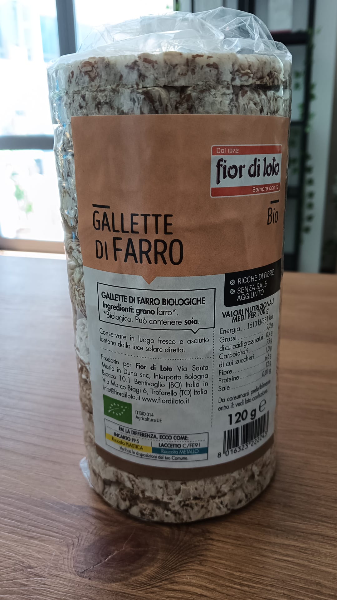 FIOR DI LOTO Gallette di riso nero con curcuma