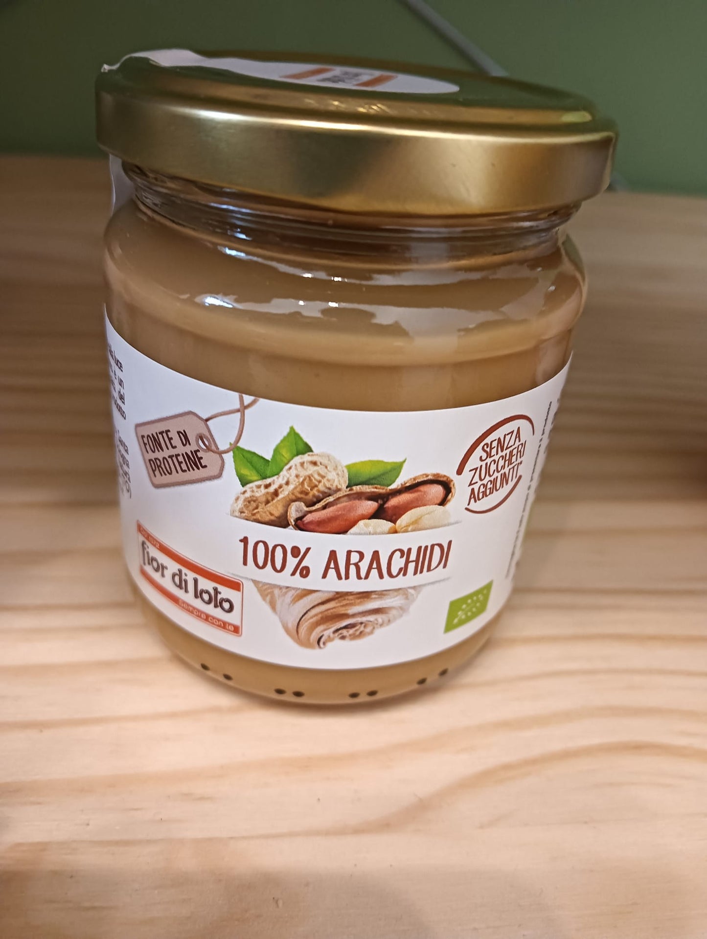 FIOR DI LOTO Crema Spalmabile di Arachidi Senza Zuccheri Aggiunti