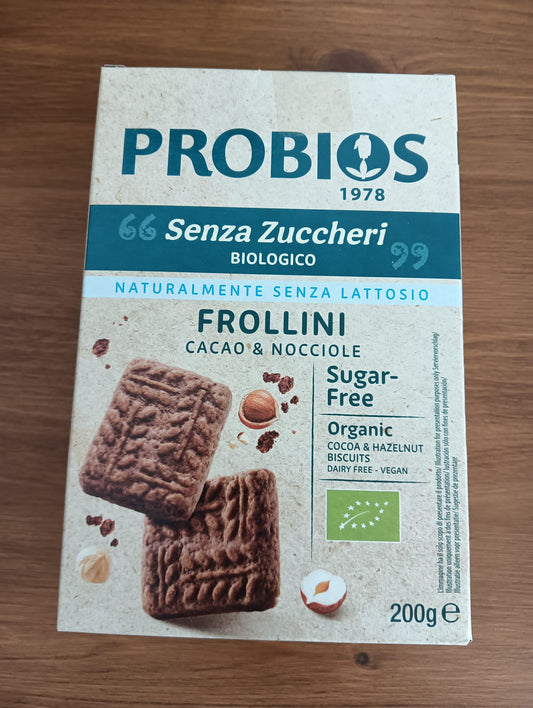 PROBIOS Frollini Cacao e Nocciola Senza Zuccheri Aggiunti