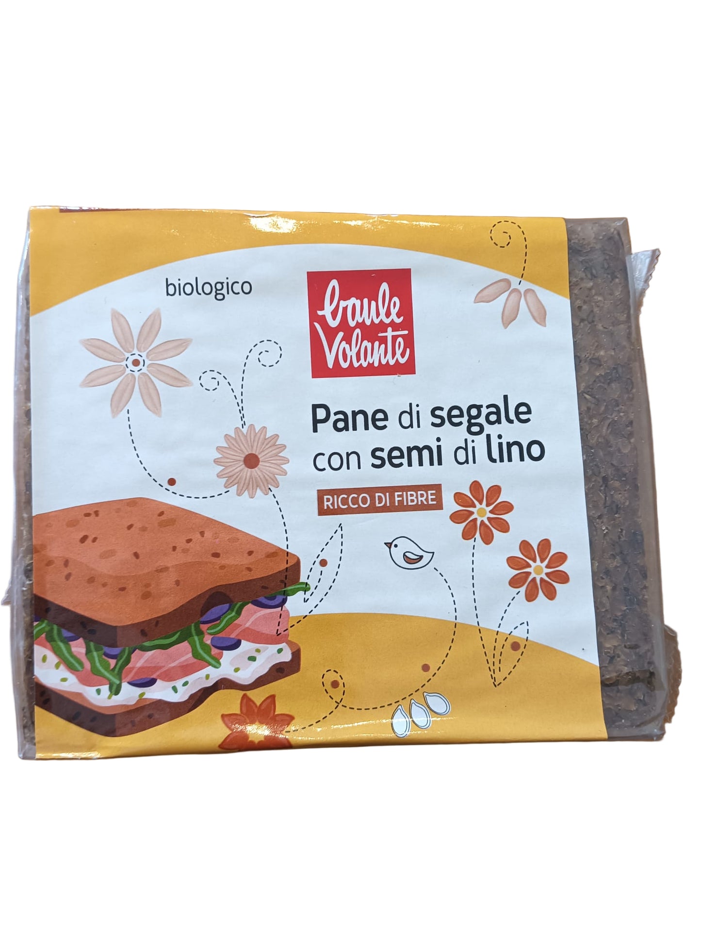 BAULE VOLANTE Pane di segale con semi di lino